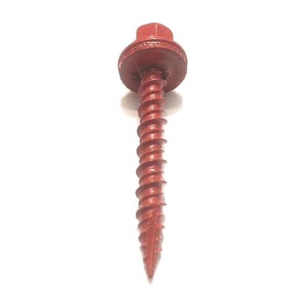 Self-Drilling Screw, #10 x 1-1/2 in, Zinc Plated Aluminum